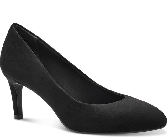 black elegant closed pumps