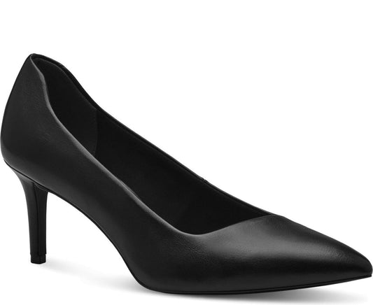black elegant closed pumps