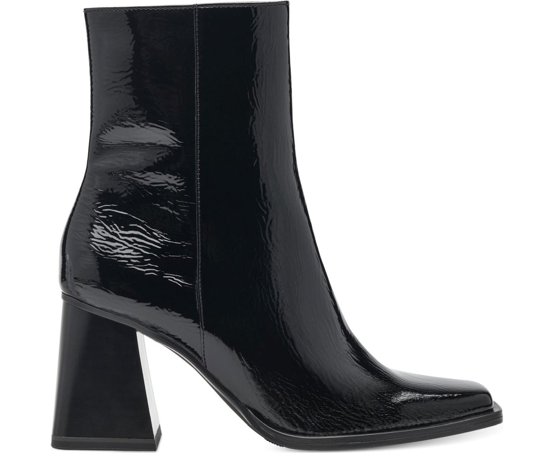 black elegant closed booties