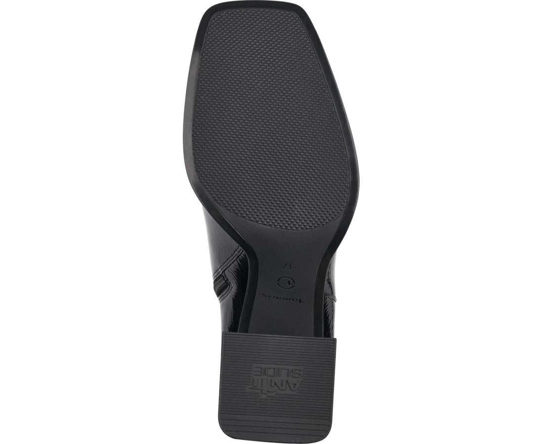 black elegant closed booties