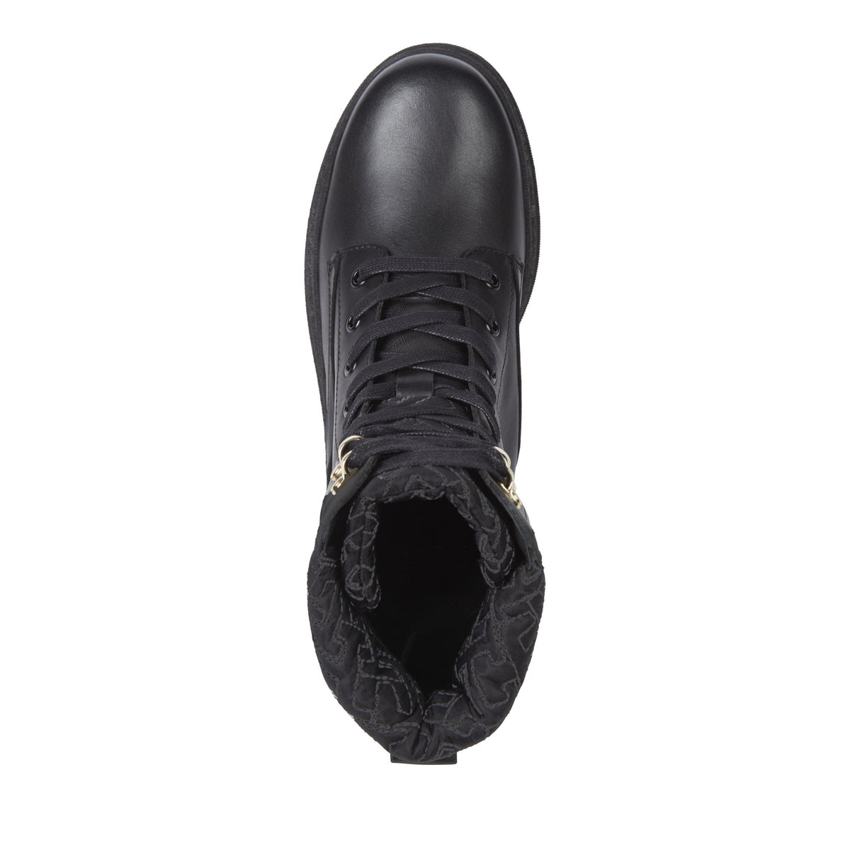 Women's Black Cleated Ankle Boots