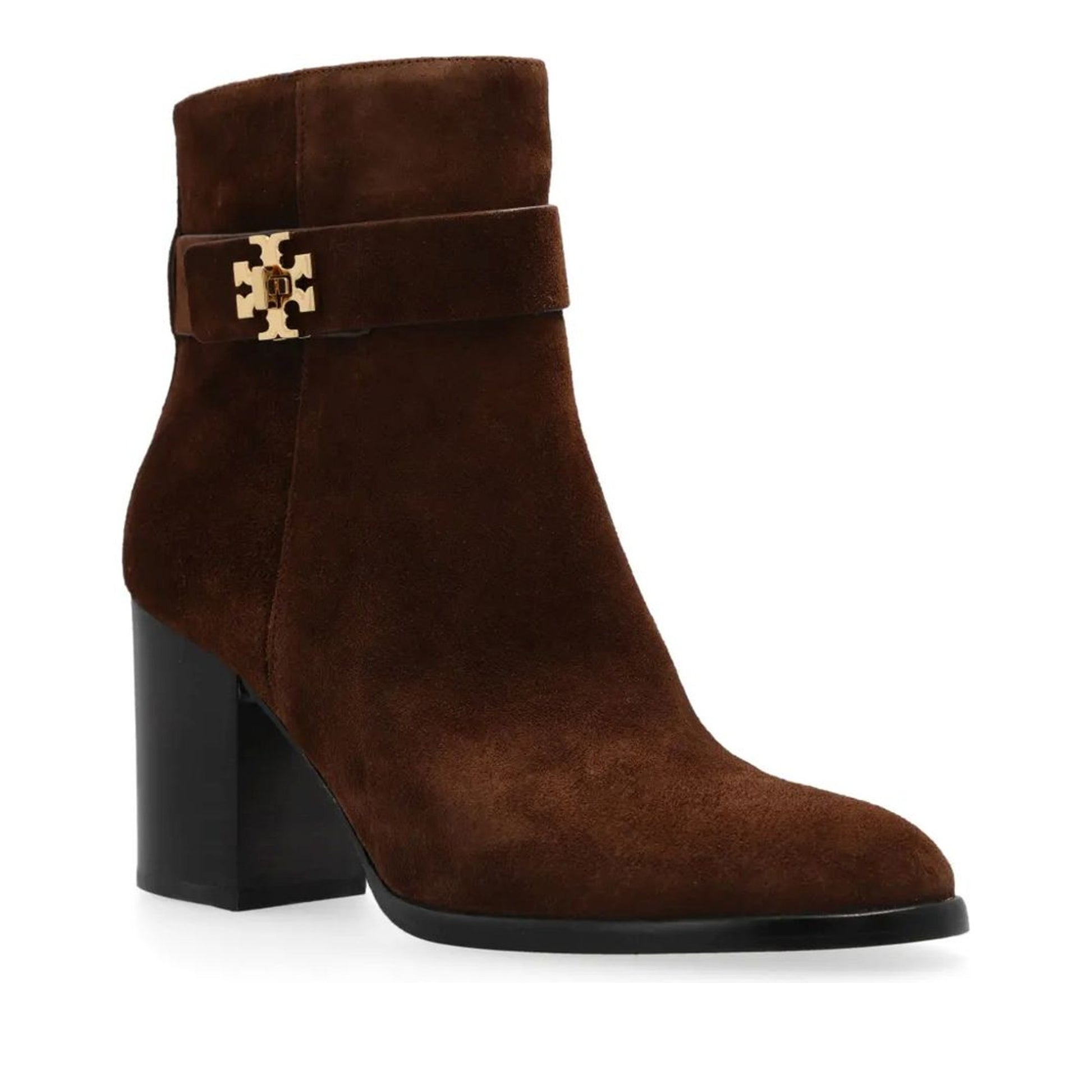 T Lock Women's Brown Ankle Boots