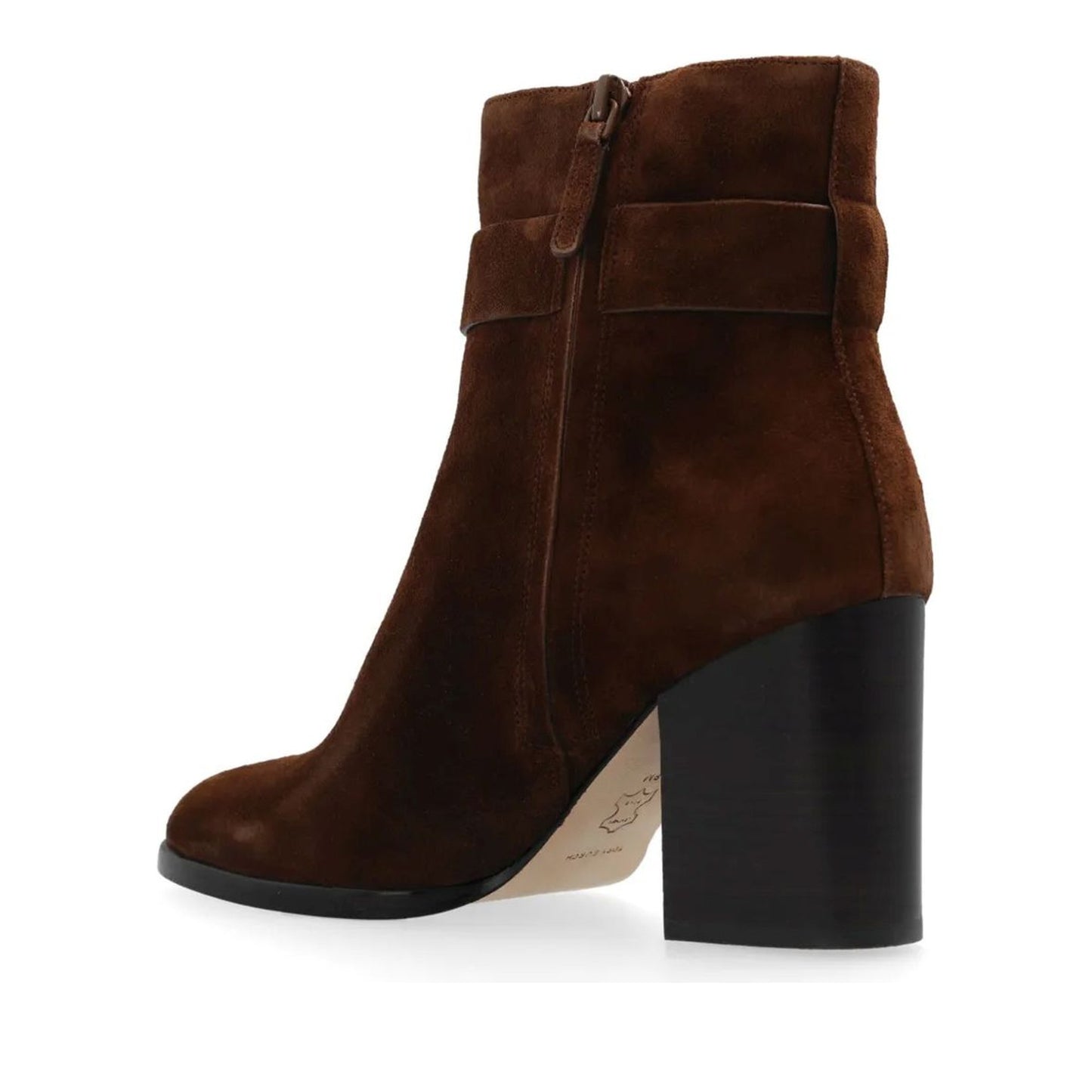 T Lock Women's Brown Ankle Boots