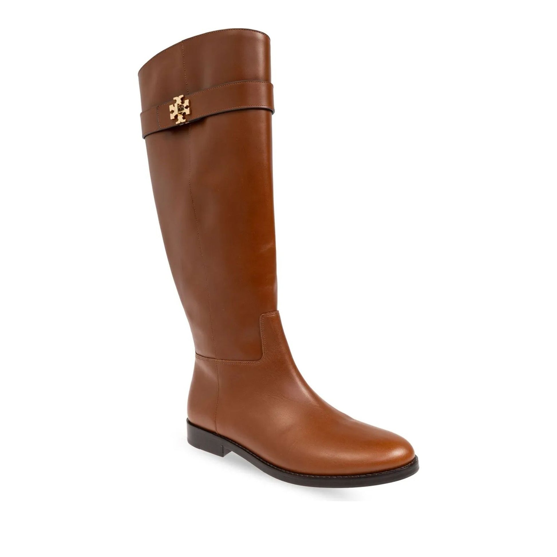 T Lock Women's Brown Riding Boots