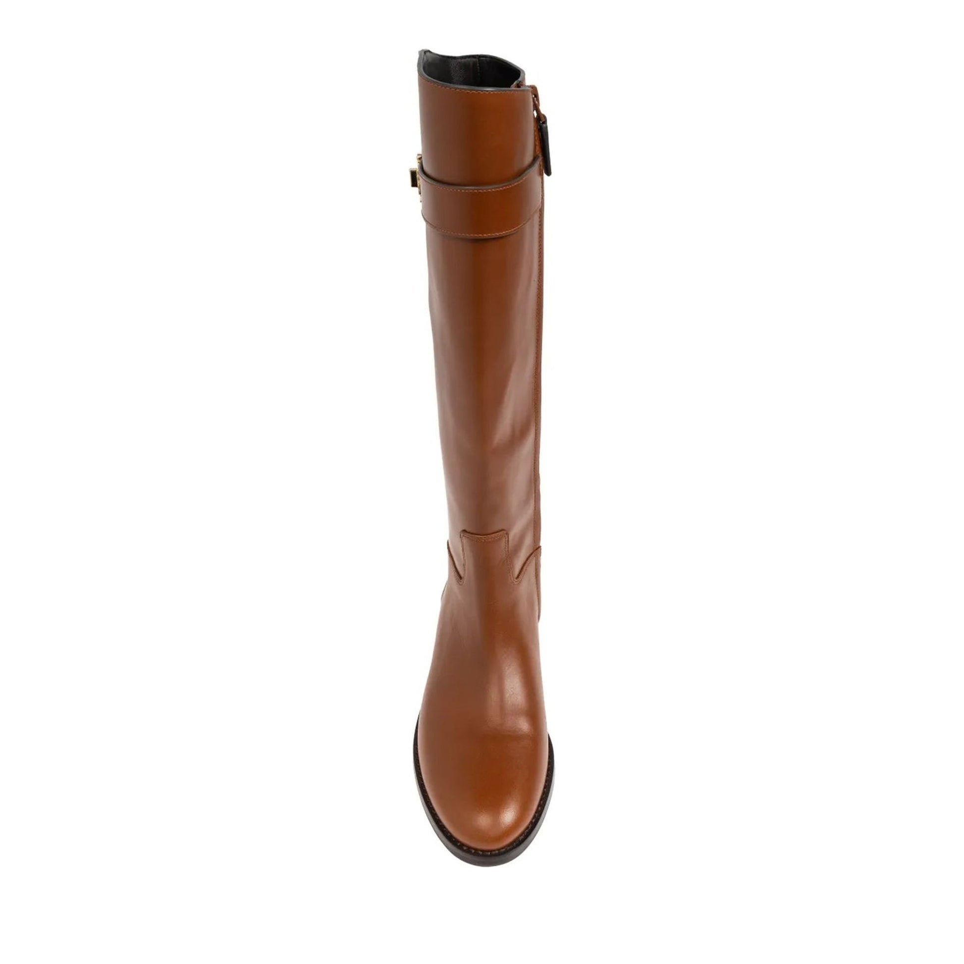 T Lock Women's Brown Riding Boots