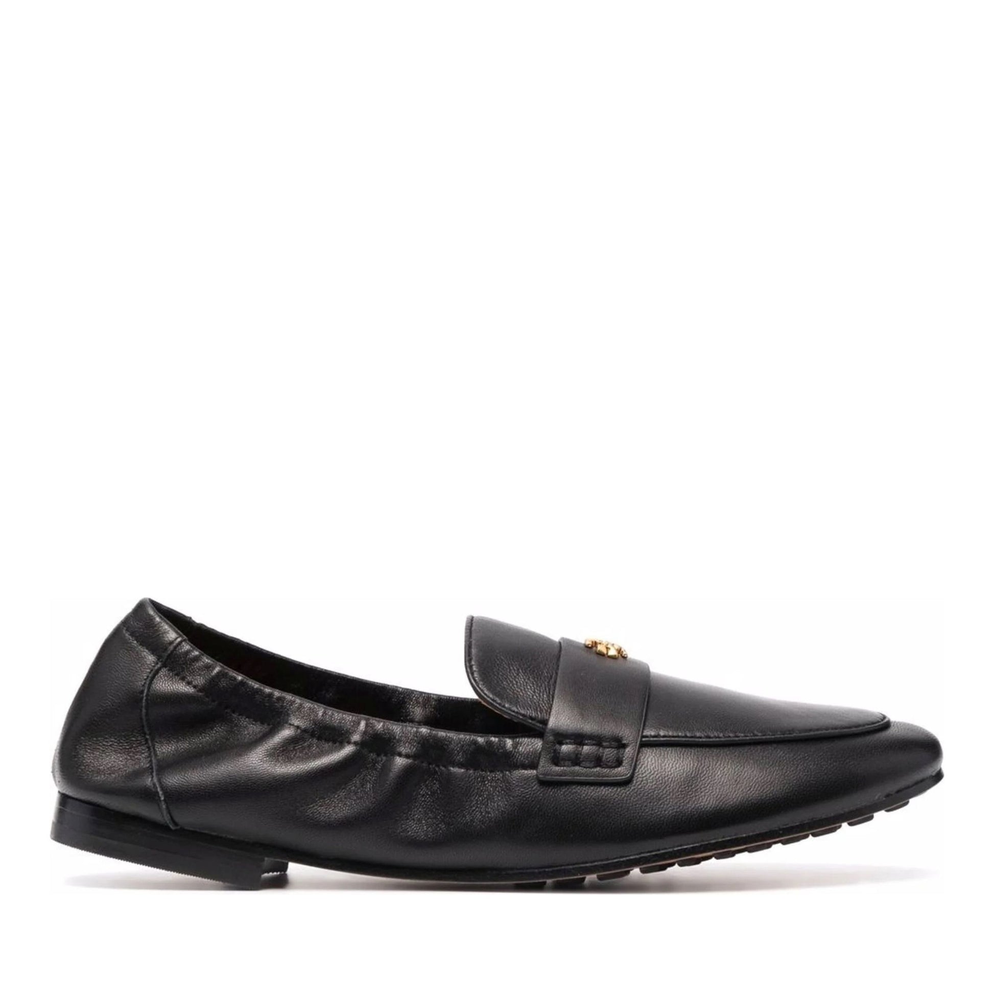 Women's Black Open-Toe Moccasins