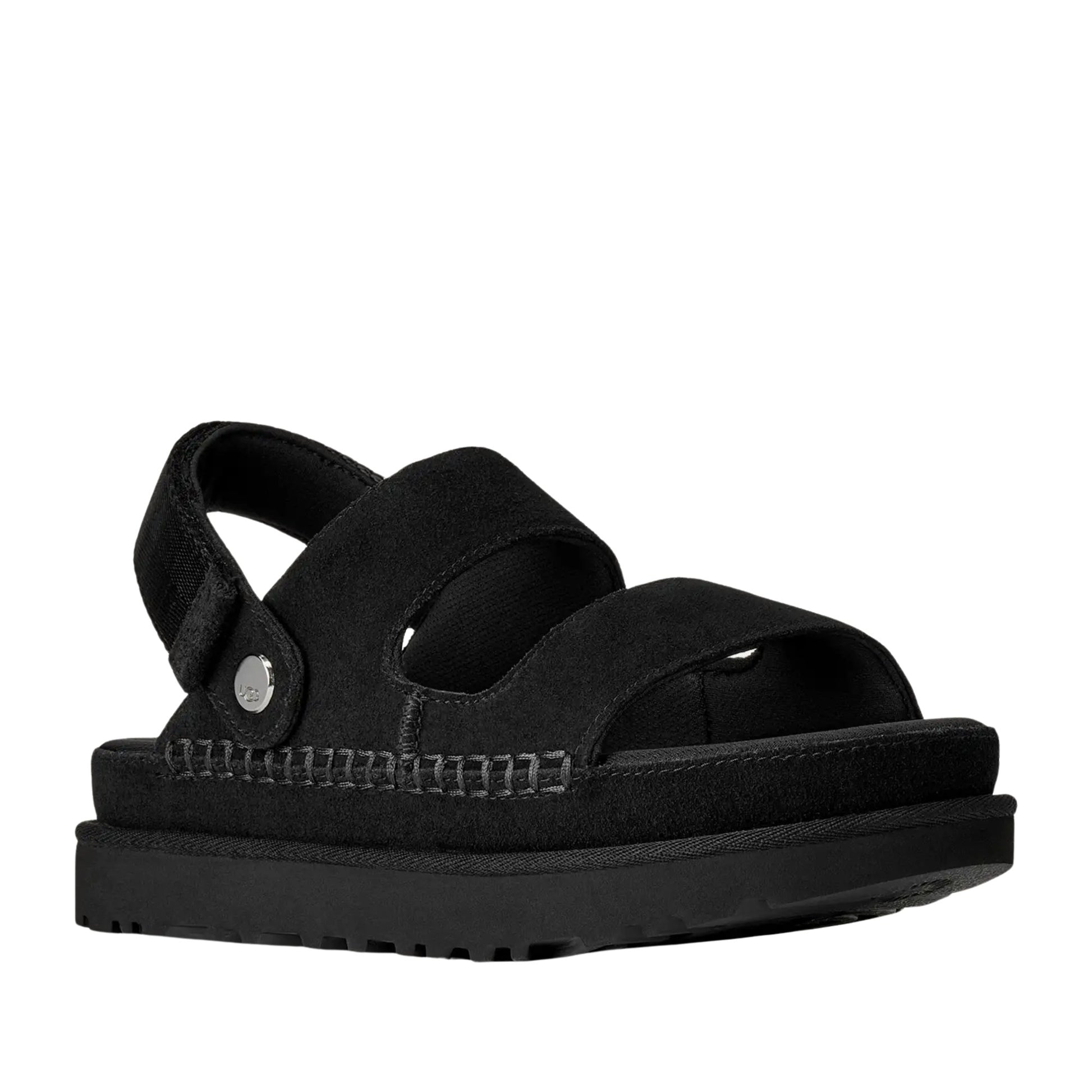 Goldenstar Glide Women's Black Open-Toe Sandals