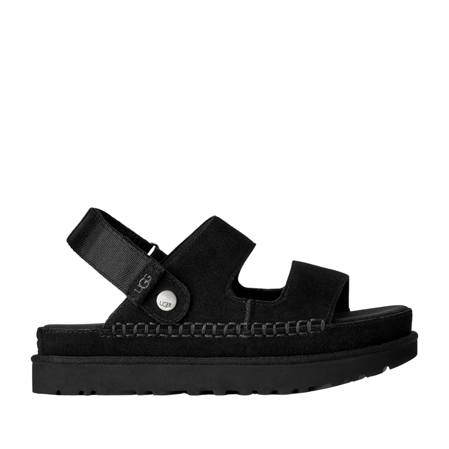 Goldenstar Glide Women's Black Open-Toe Sandals