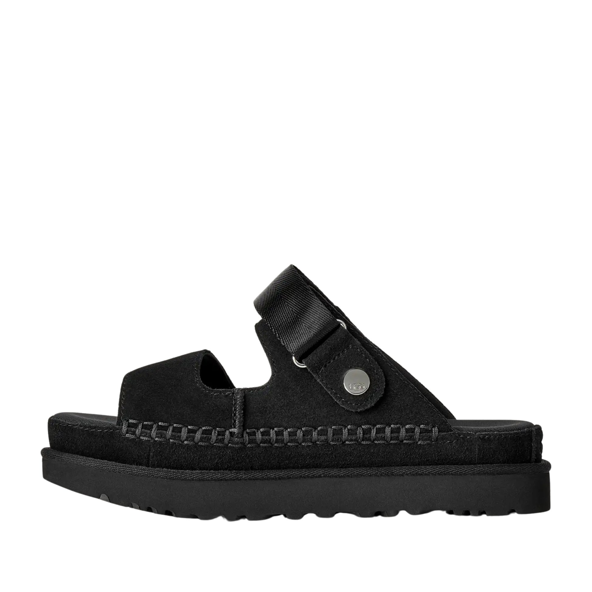 Goldenstar Glide Women's Black Open-Toe Sandals