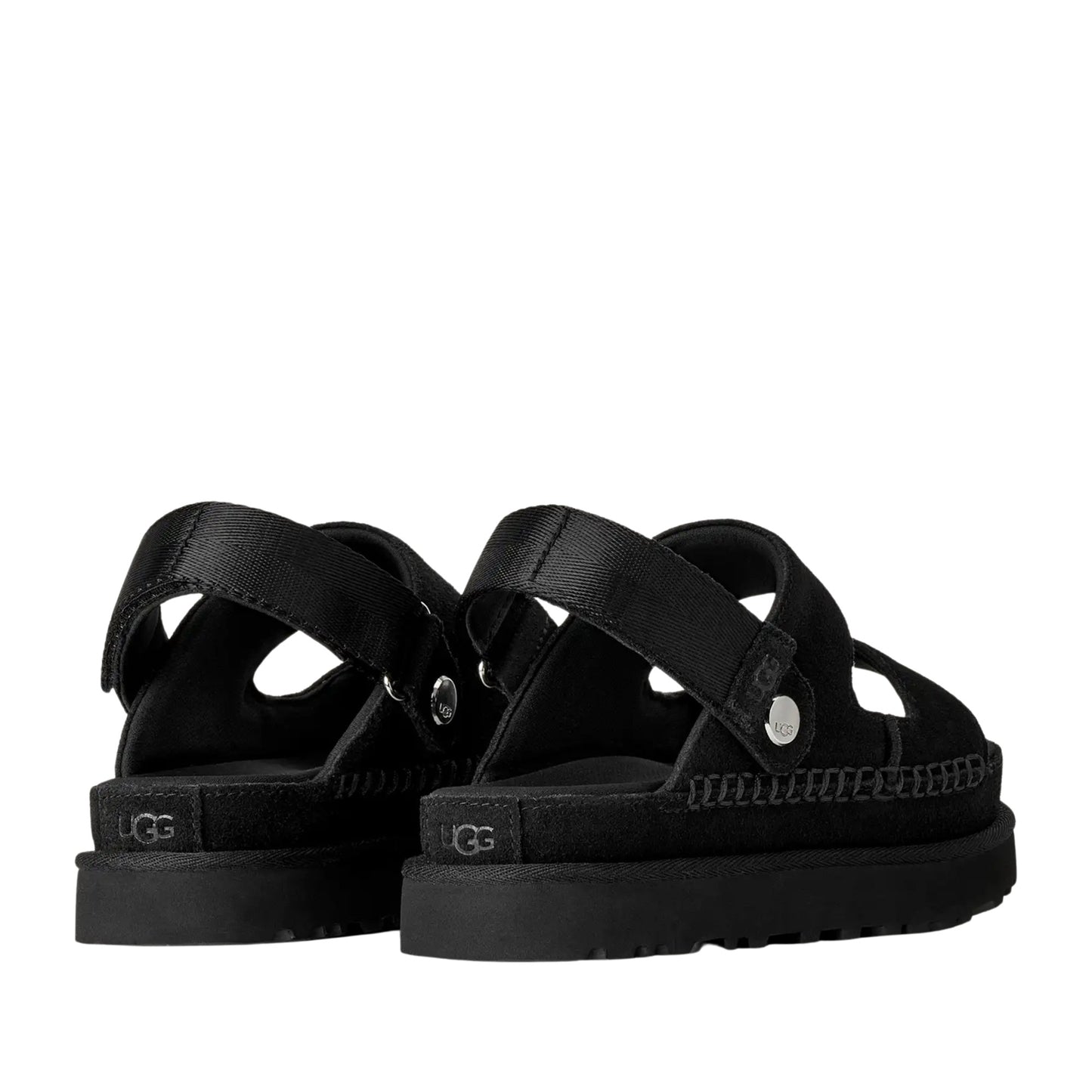 Goldenstar Glide Women's Black Open-Toe Sandals