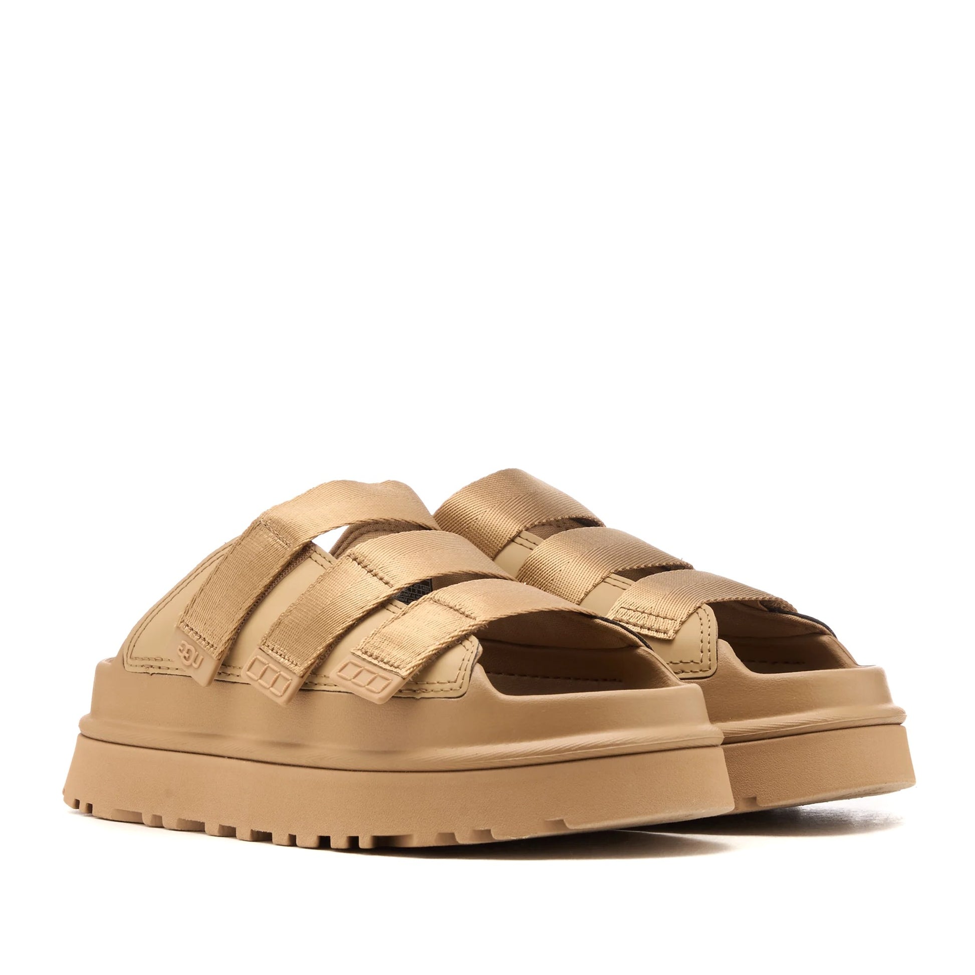 Golden Glow Slide Women's Beige Open-Toe Slippers
