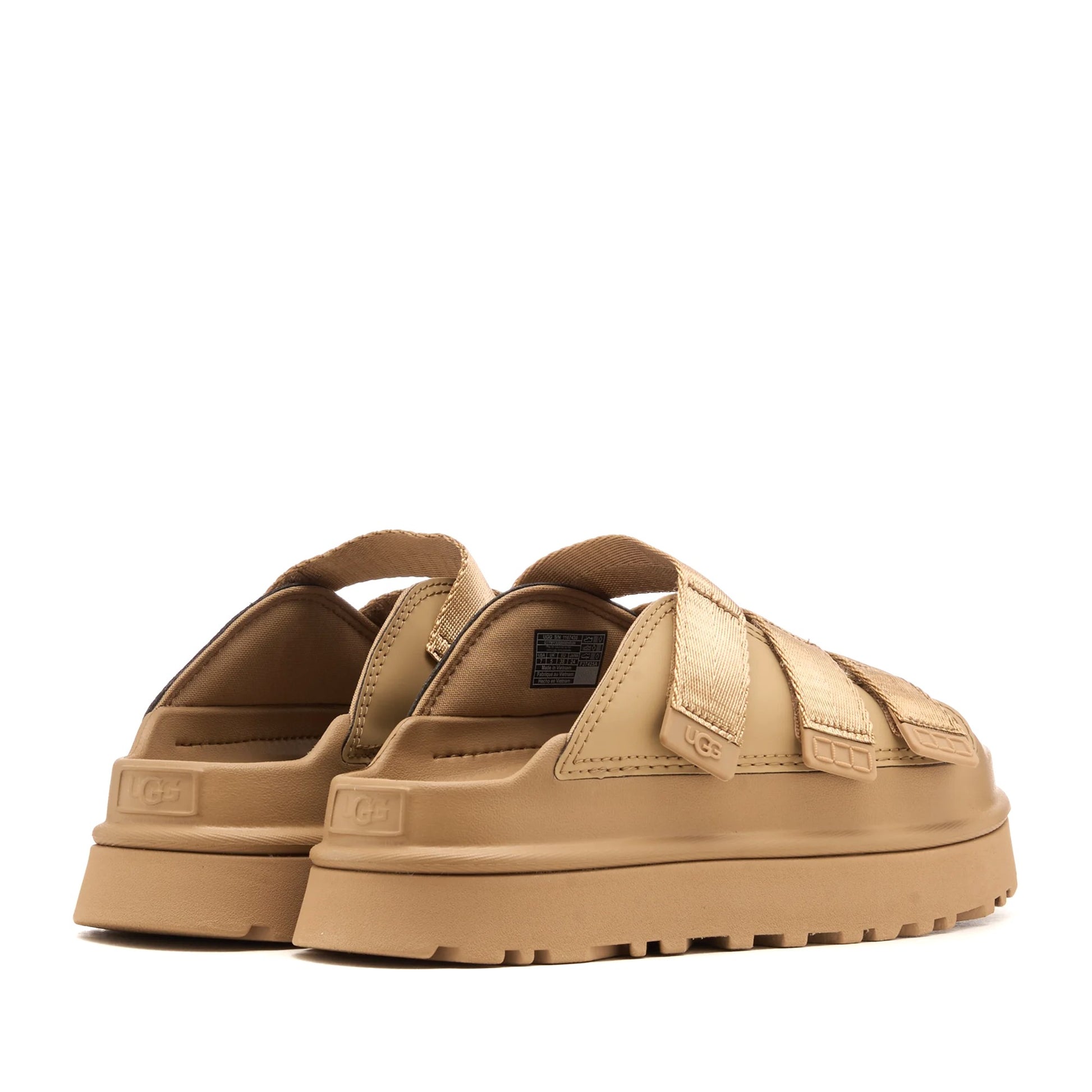 Golden Glow Slide Women's Beige Open-Toe Slippers