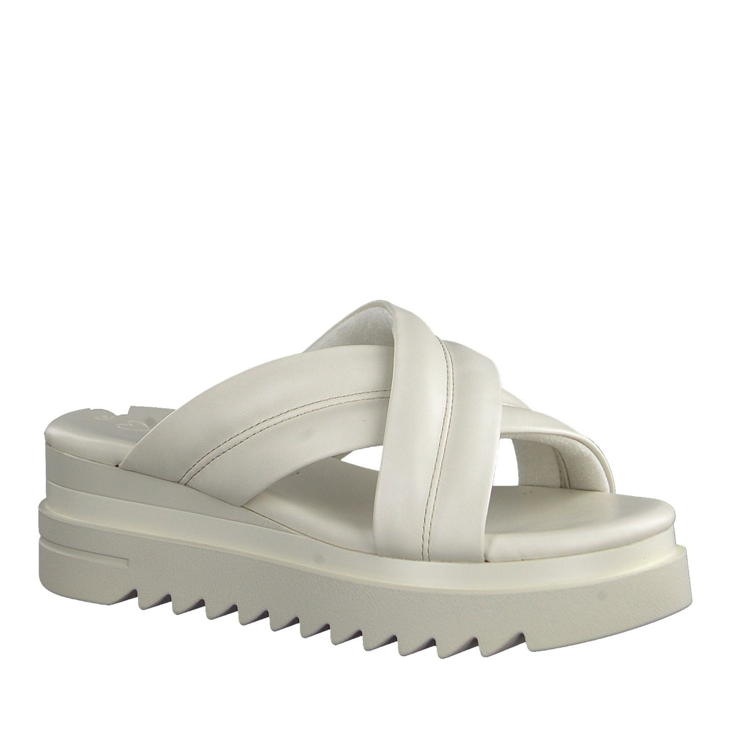 Women's Beige Open-Toe Slippers