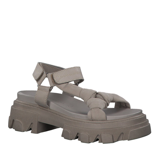 Women's Beige Open-Toe Sandals