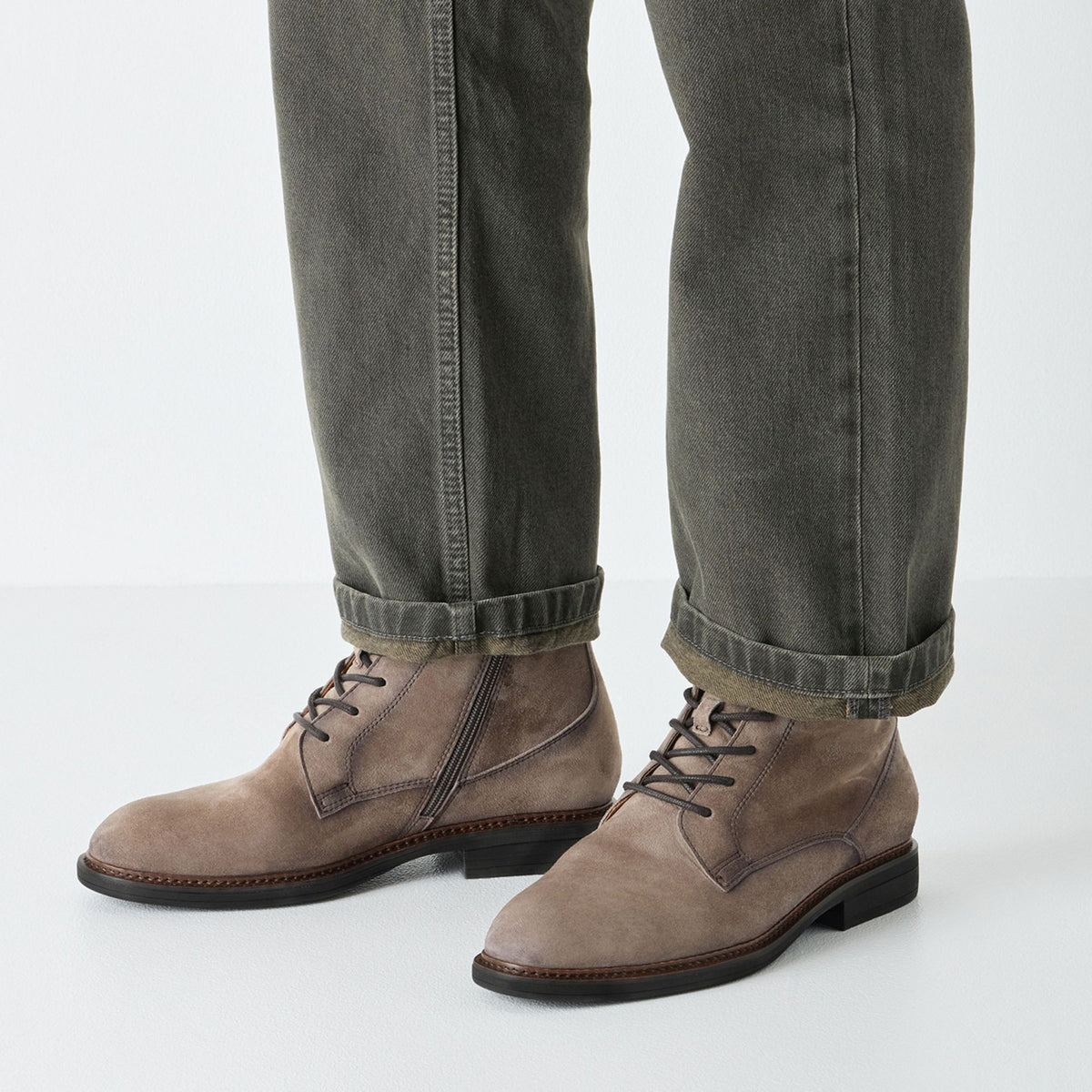 Men's Beige Ankle Boots