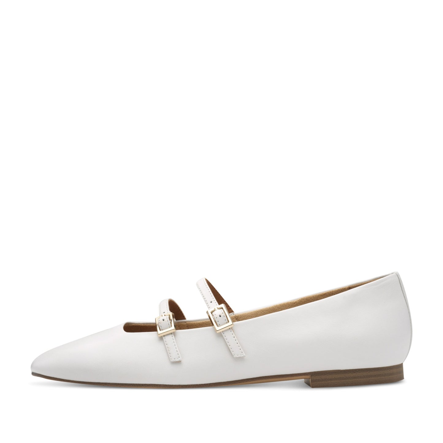 Women's White Ballet Flats