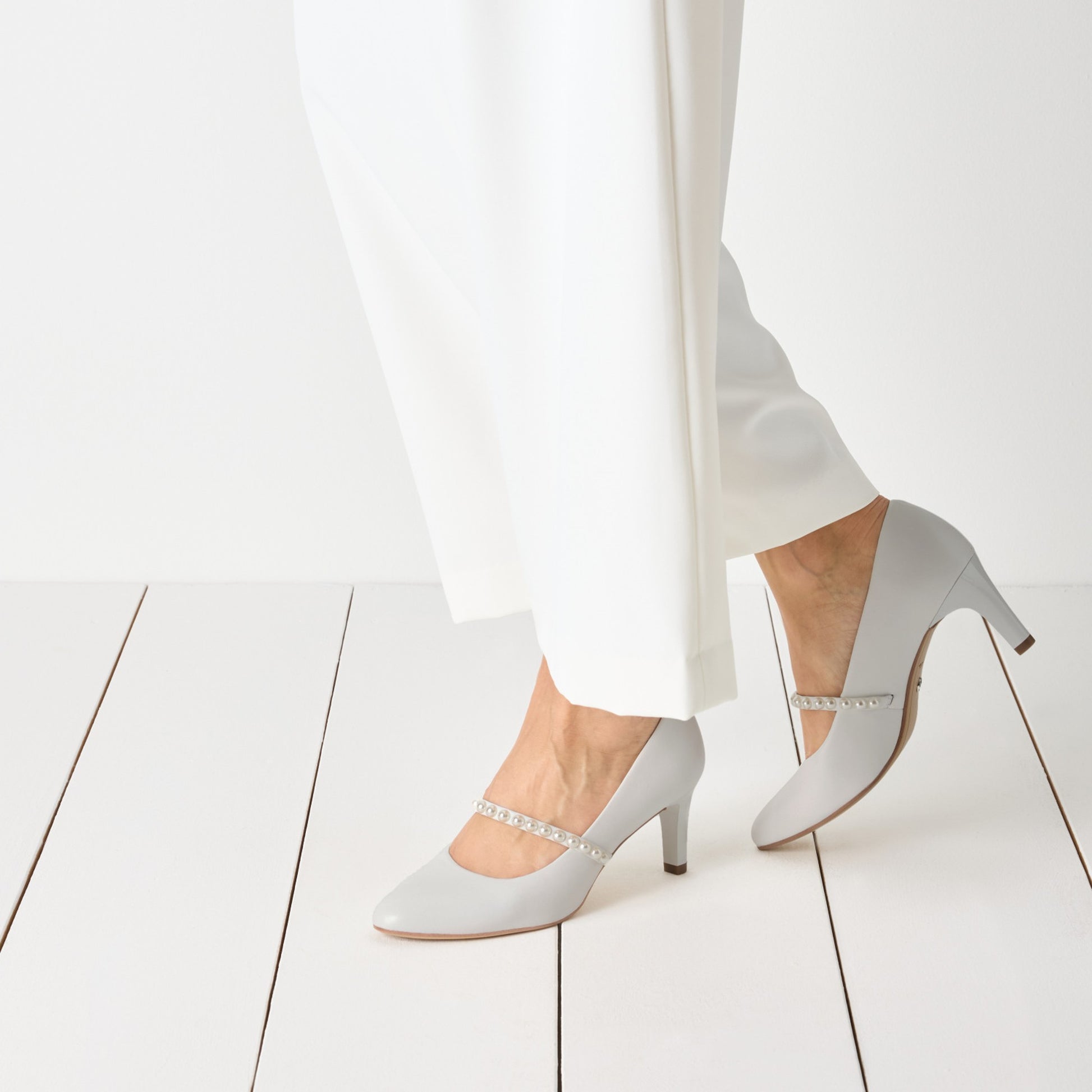 Women's White Pumps