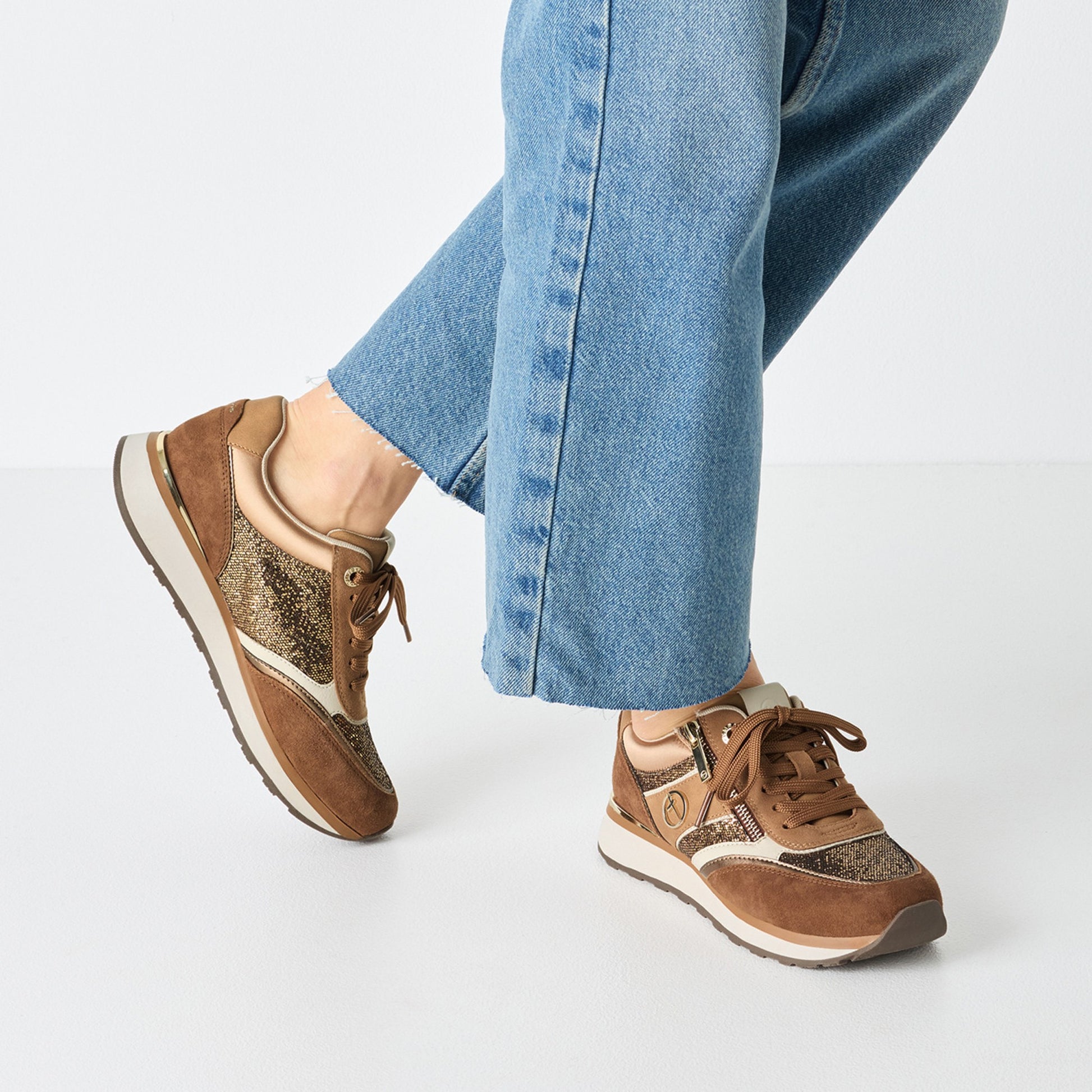 Women's Brown Fashion Sneakers