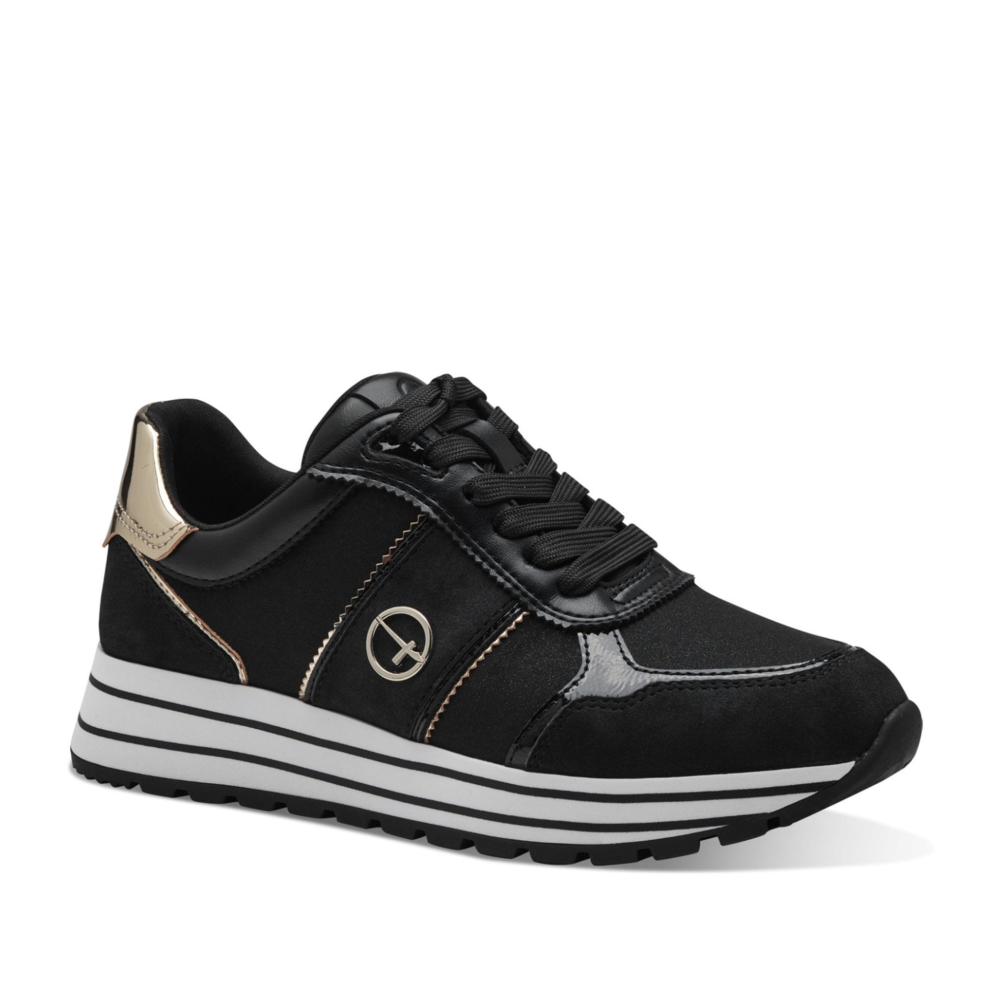 Women's Black Fashion Sneakers