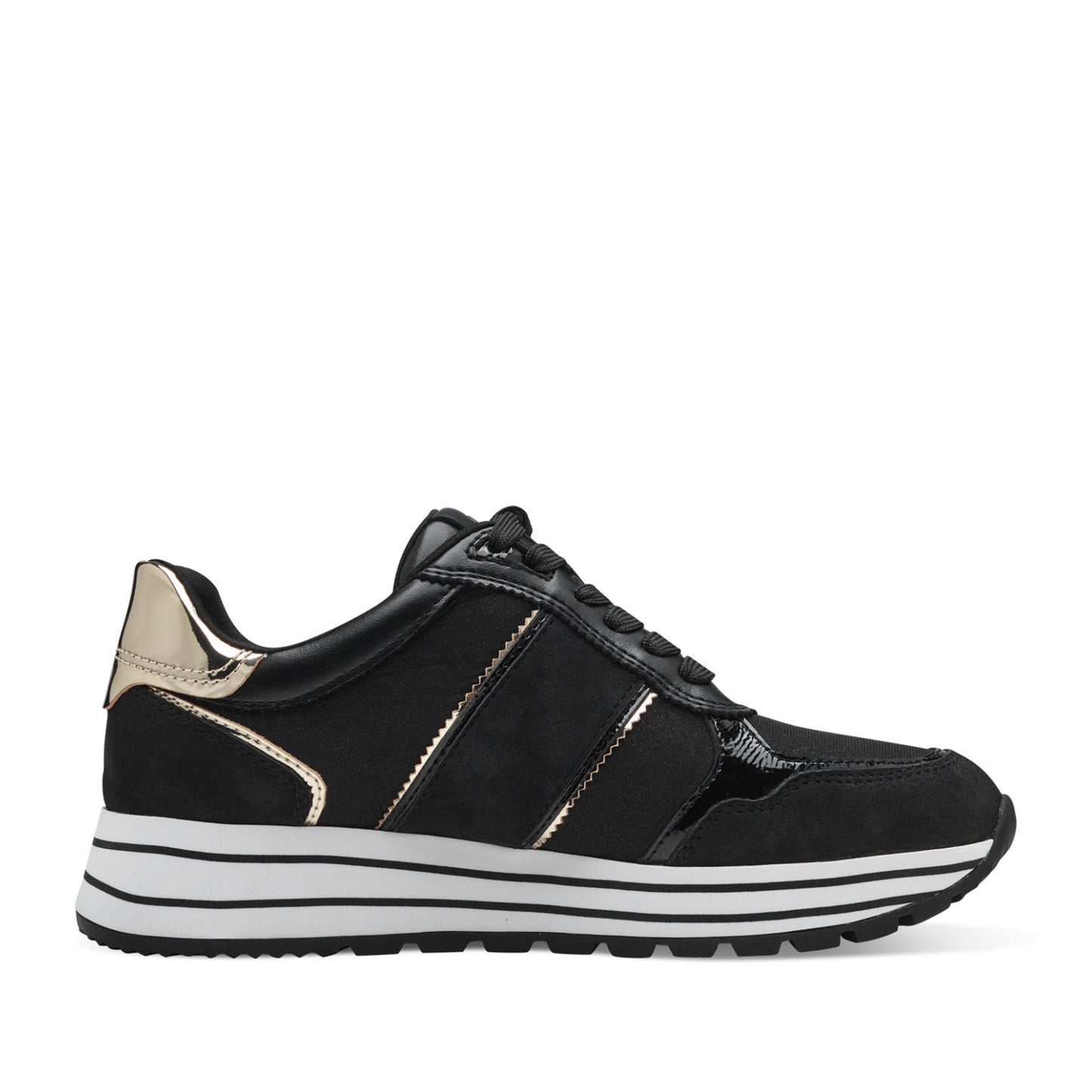 Women's Black Fashion Sneakers