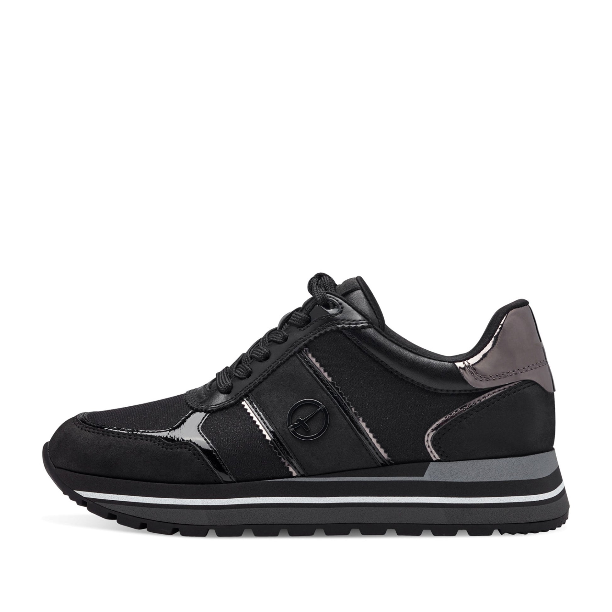 Women's Black Fashion Sneakers