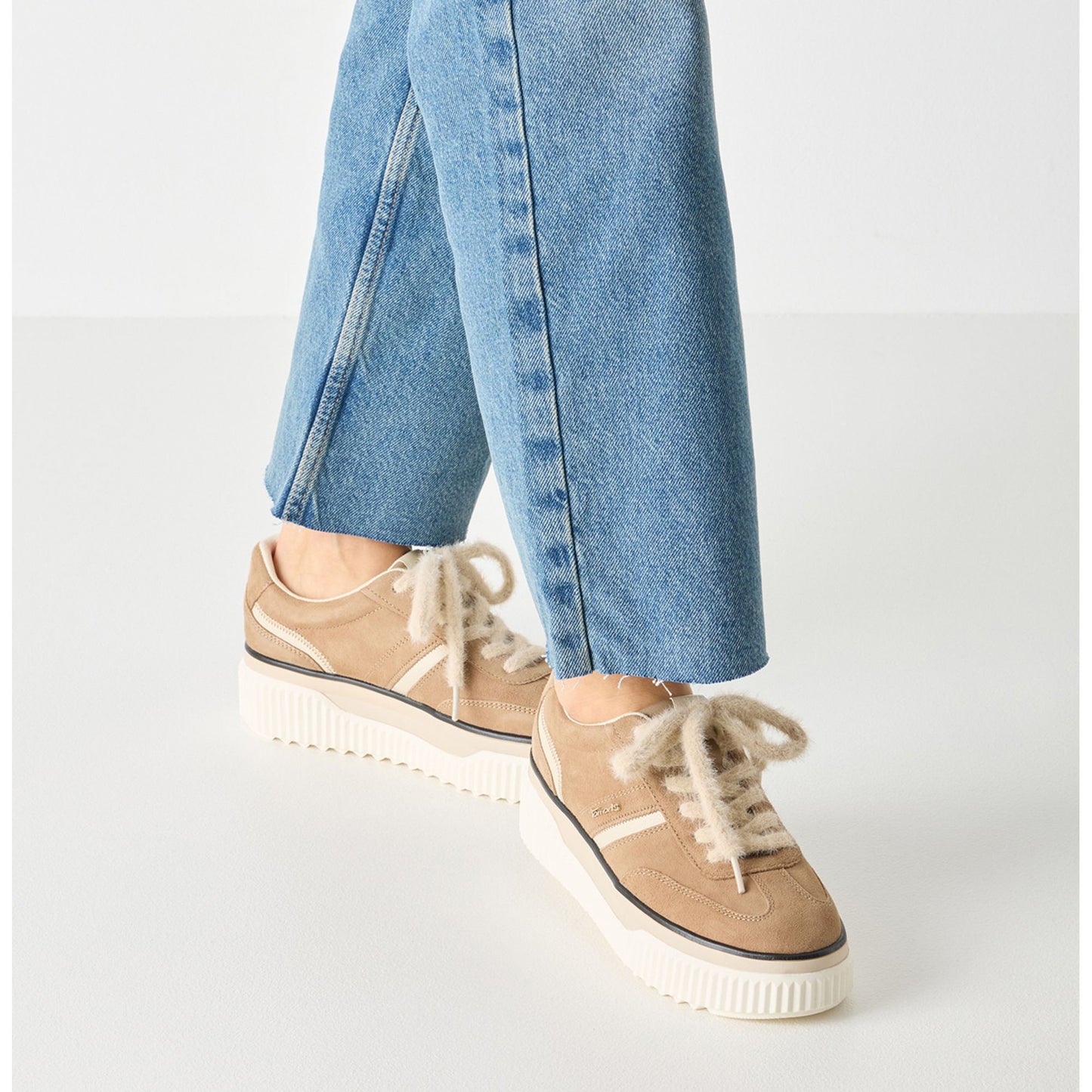 Women's Beige Fashion Sneakers