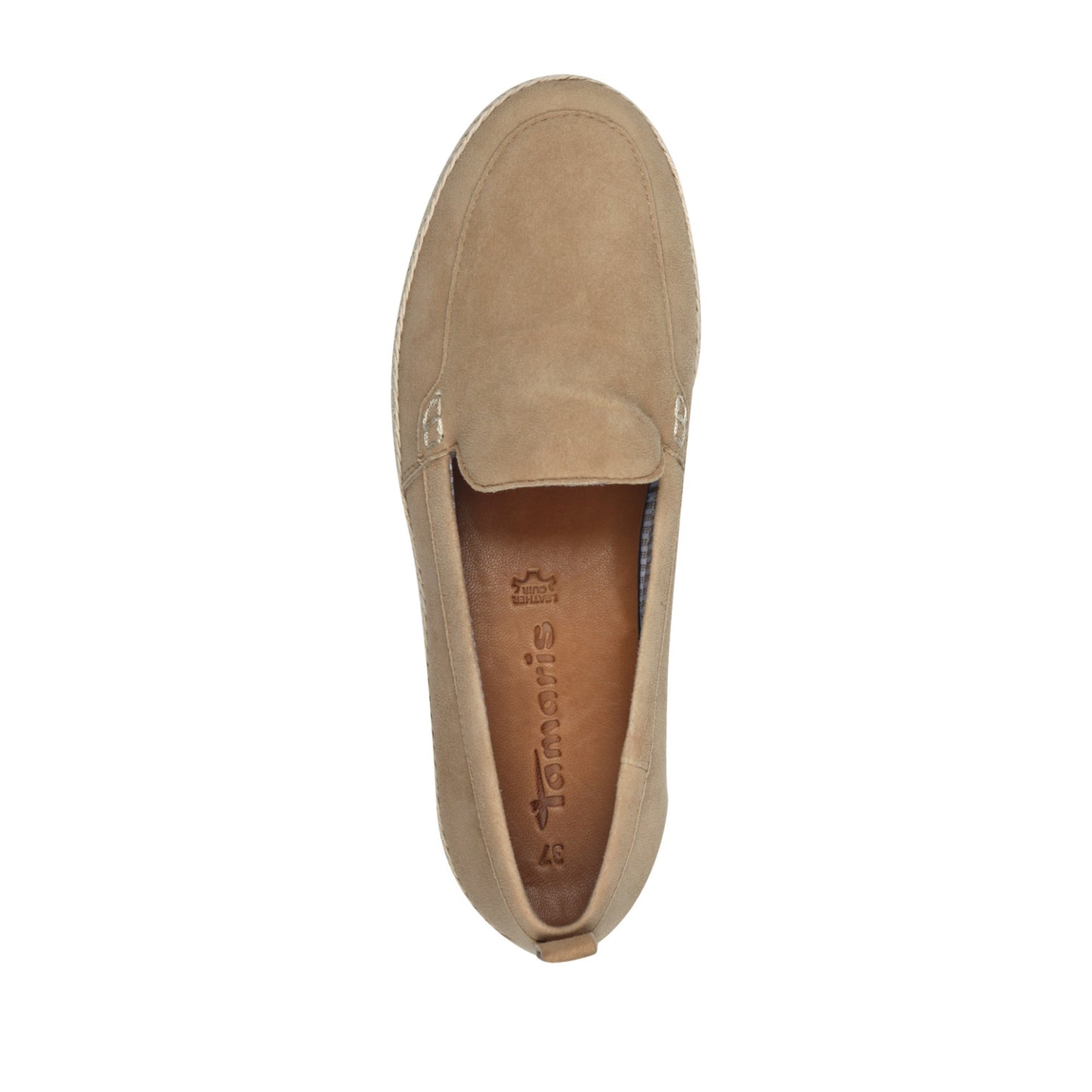Women's Beige Moccasins