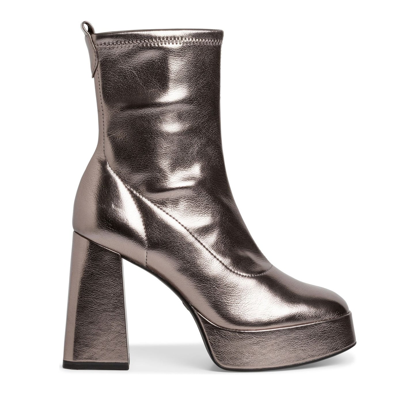 Women's Silver Dress Ankle Boots