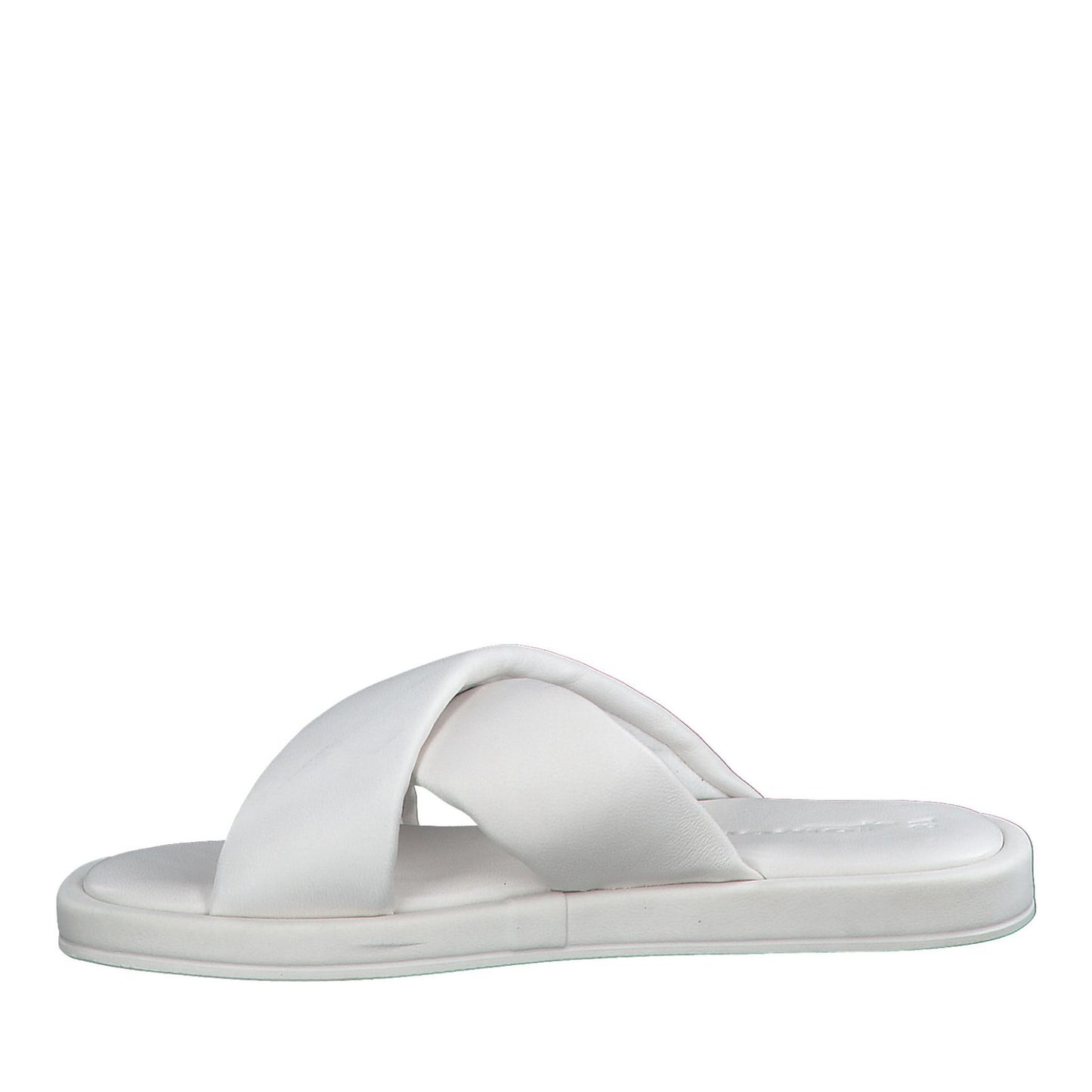 Women's White Open-Toe Slippers