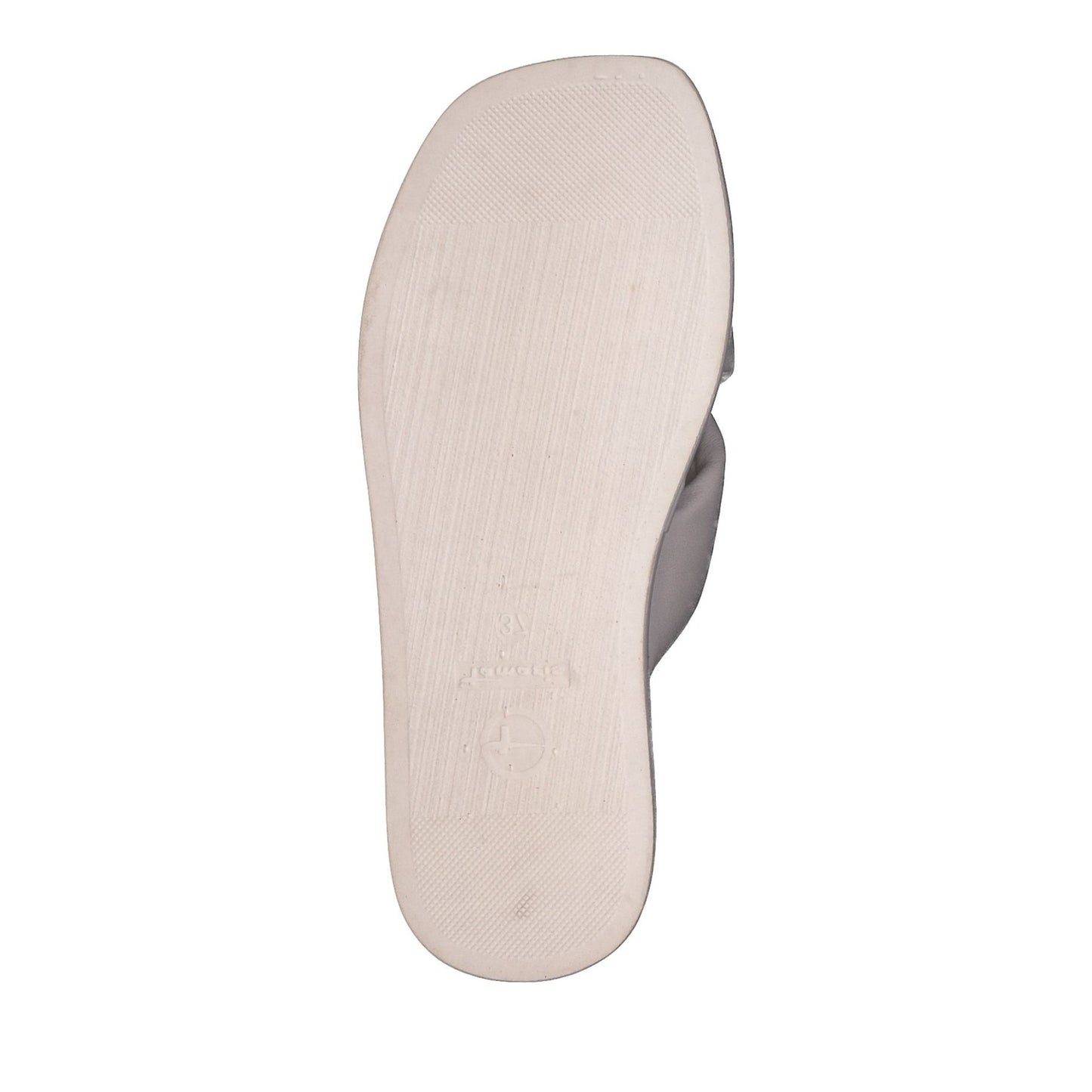 Women's White Open-Toe Slippers