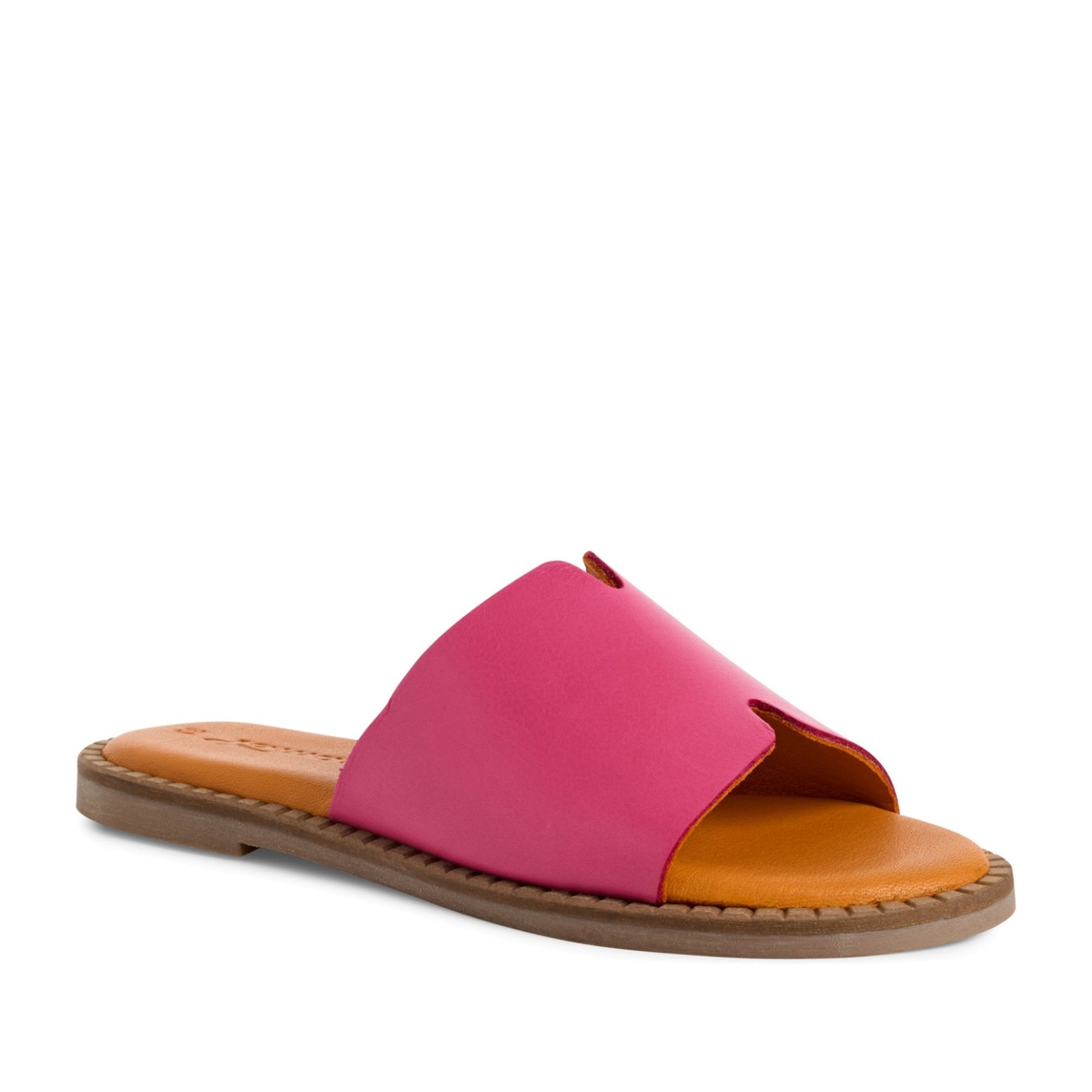 Women's Pink Open-Toe Slippers