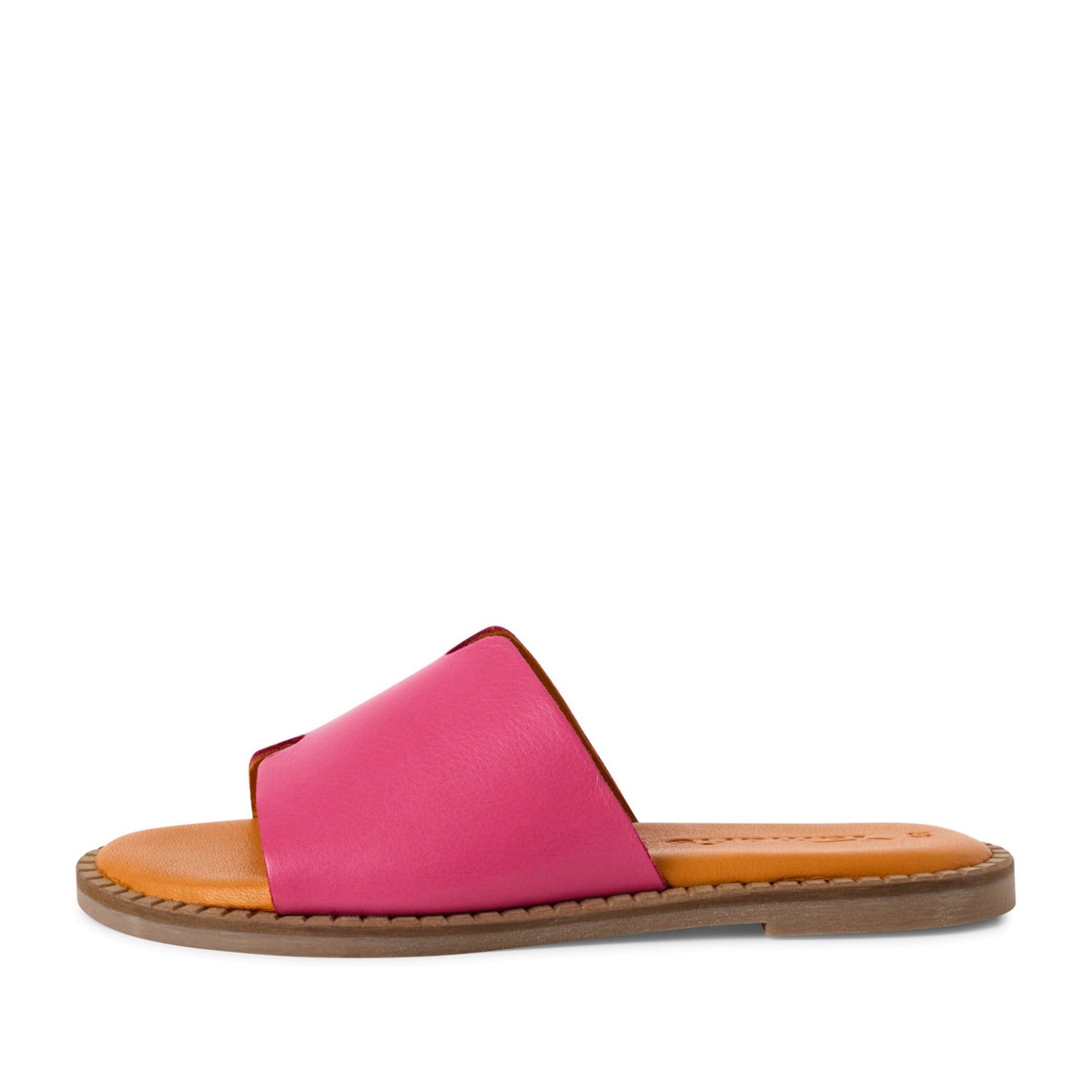 Women's Pink Open-Toe Slippers