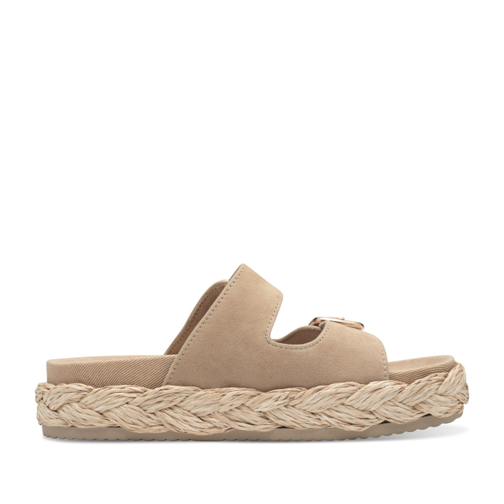 Women's Beige Mule Slippers