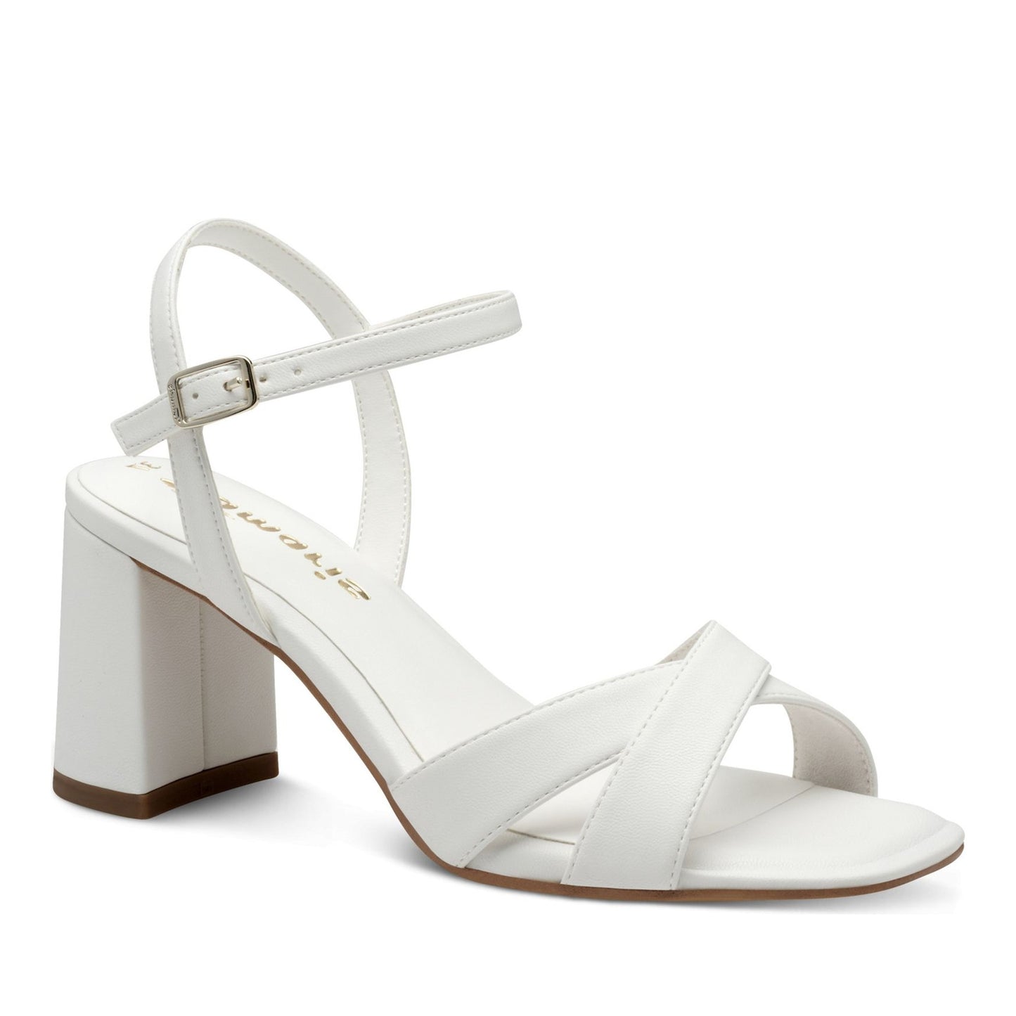 Women's White Open-Toe Sandals