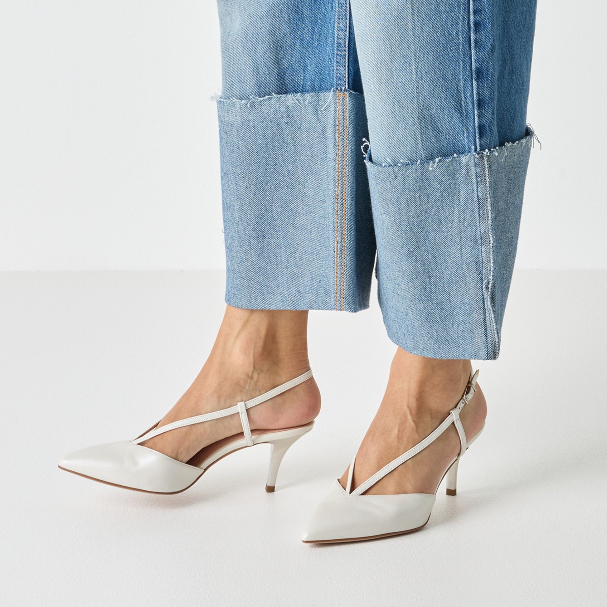 Women's White Dress Pumps