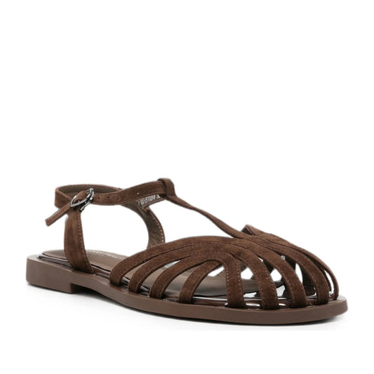 Women's Brown Open-Toe Sandals