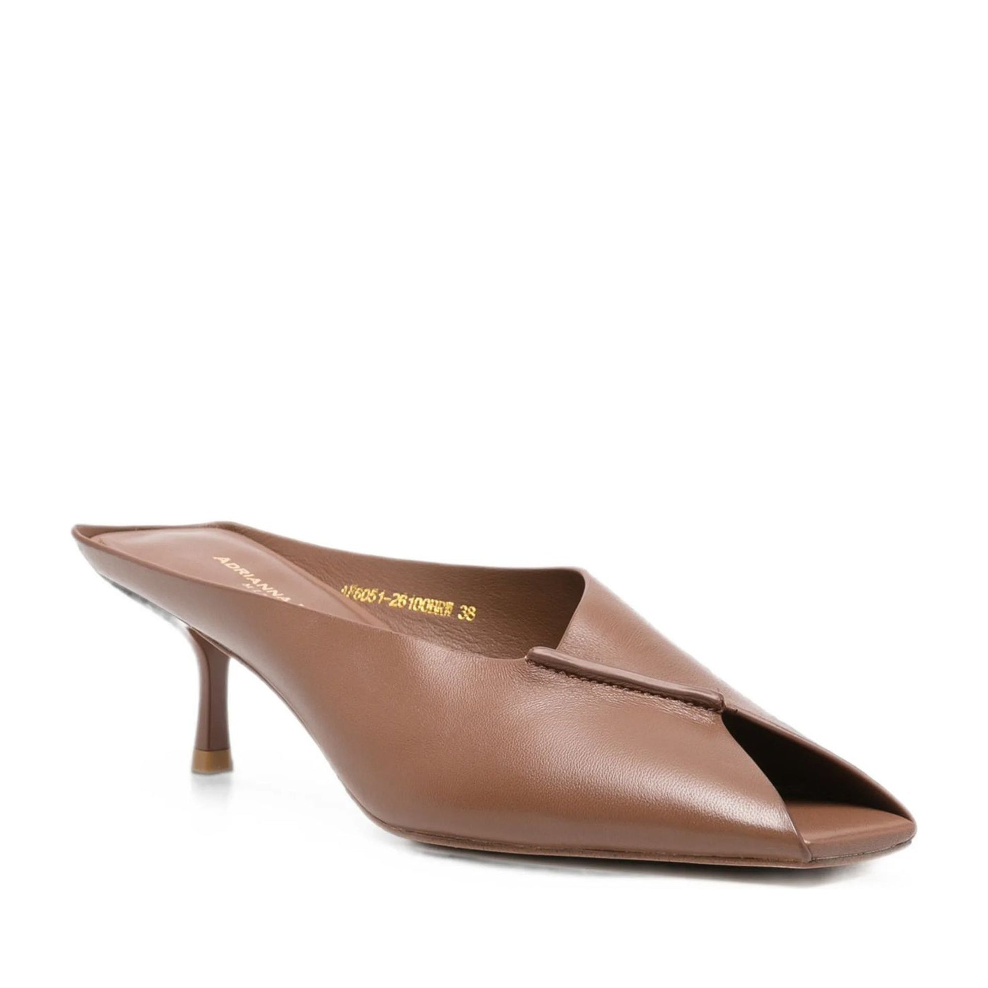 Women's Brown Dress Open-Toe Slippers