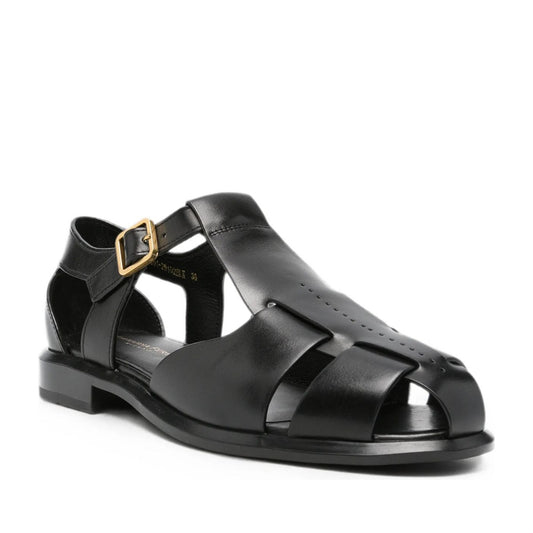 Women's Black Open-Toe Sandals