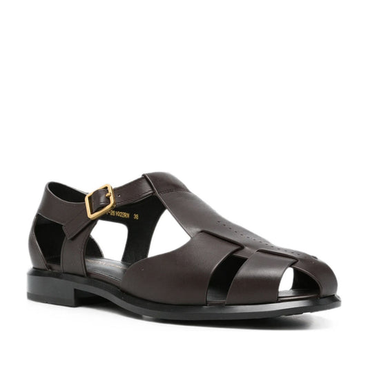 Women's Brown Open-Toe Sandals