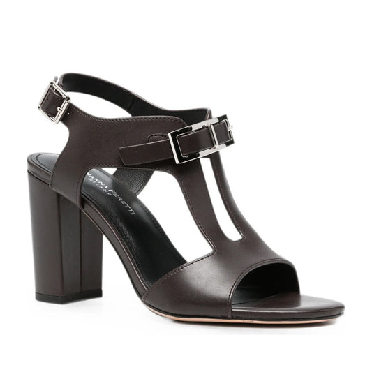 Women's Brown Open-Toe Sandals