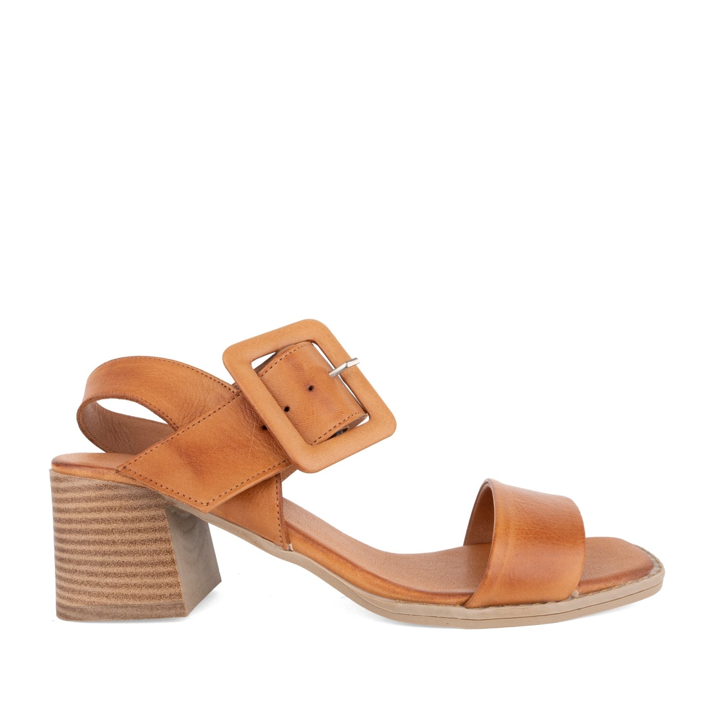 Women's Brown Open-Toe Pumps