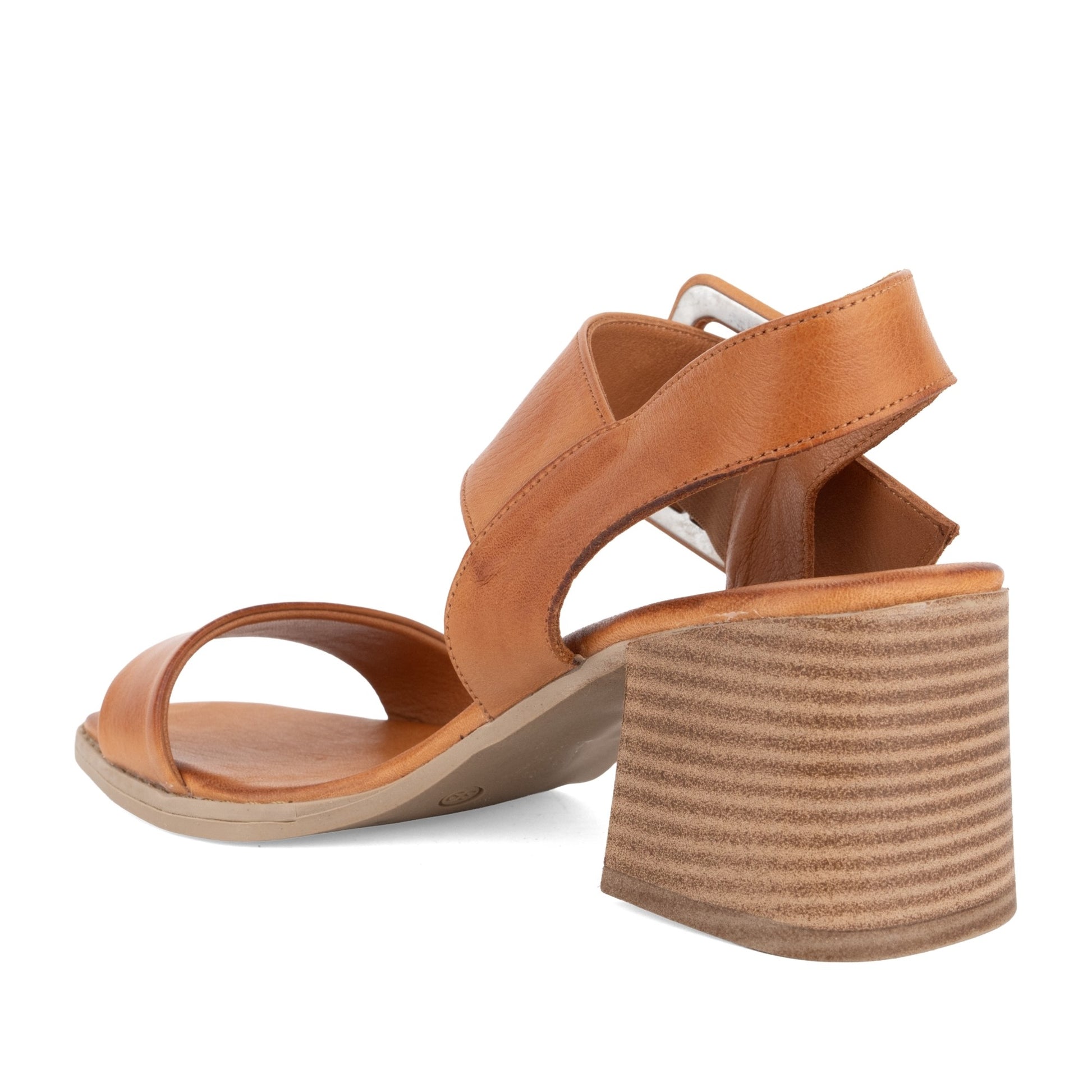 Women's Brown Open-Toe Pumps