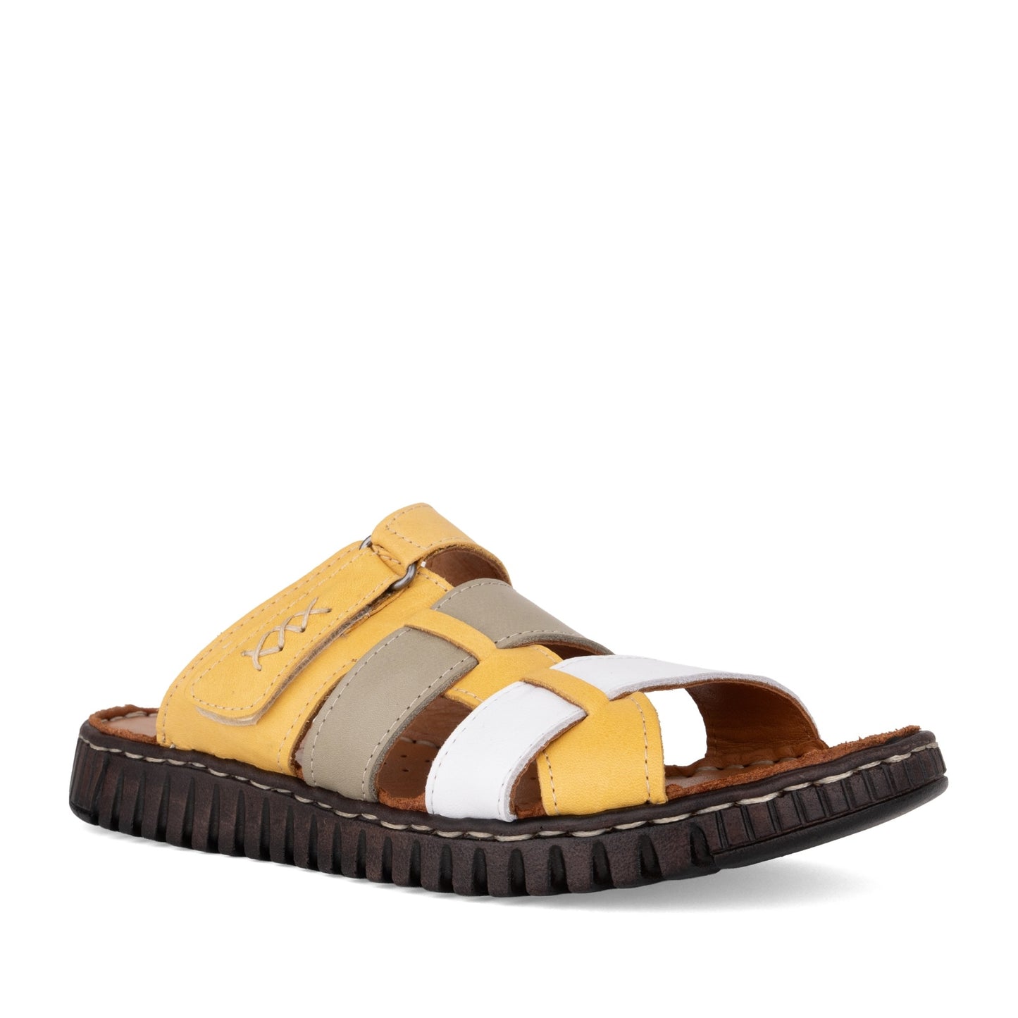Women's Multicolor Open-Toe Slippers