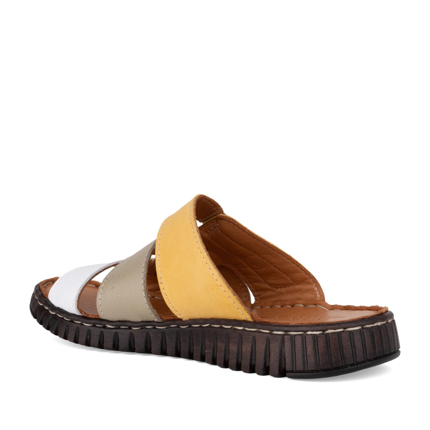 Women's Multicolor Open-Toe Slippers
