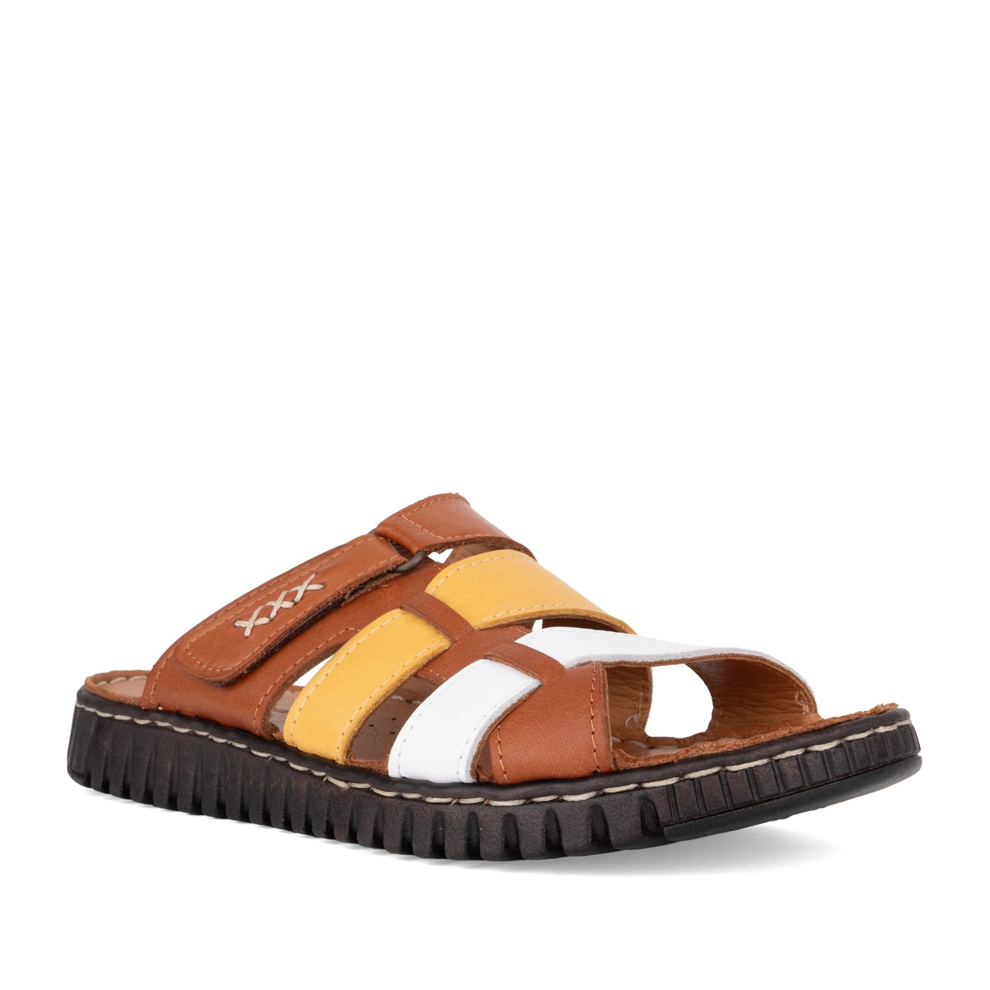 Women's Multicolor Open-Toe Slippers