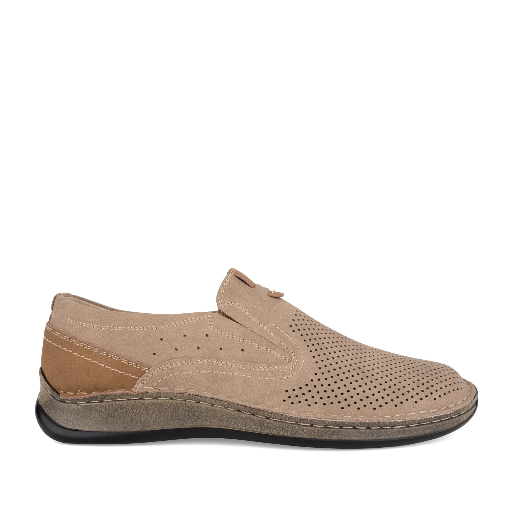 Men's Beige Wedge Fashion Sneakers