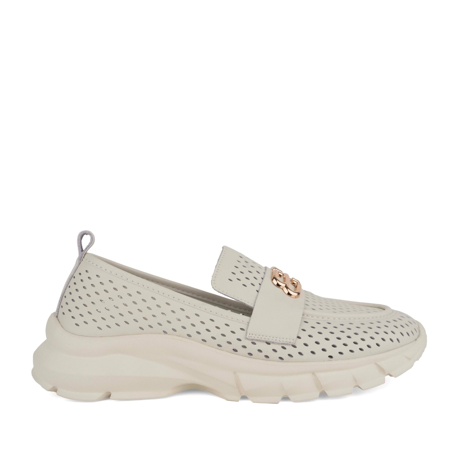 Women's Beige Wedge Fashion Sneakers