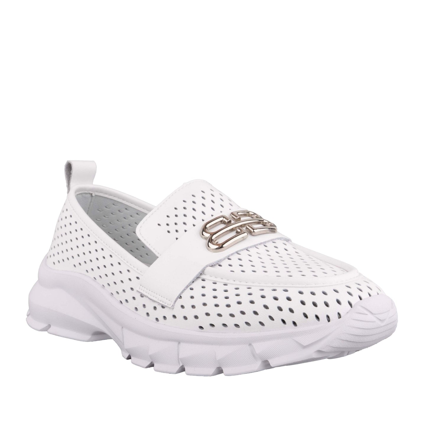 Women's White Wedge Fashion Sneakers