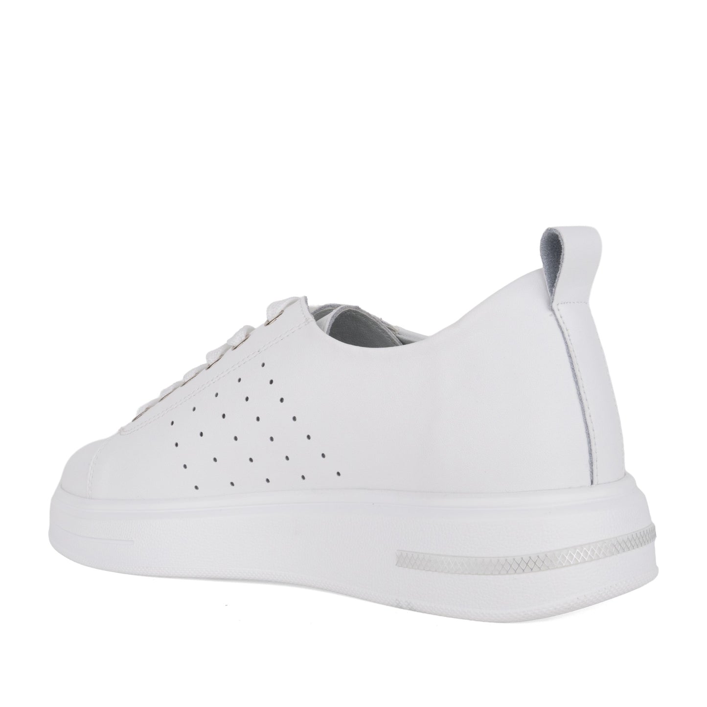 Women's White Wedge Fashion Sneakers