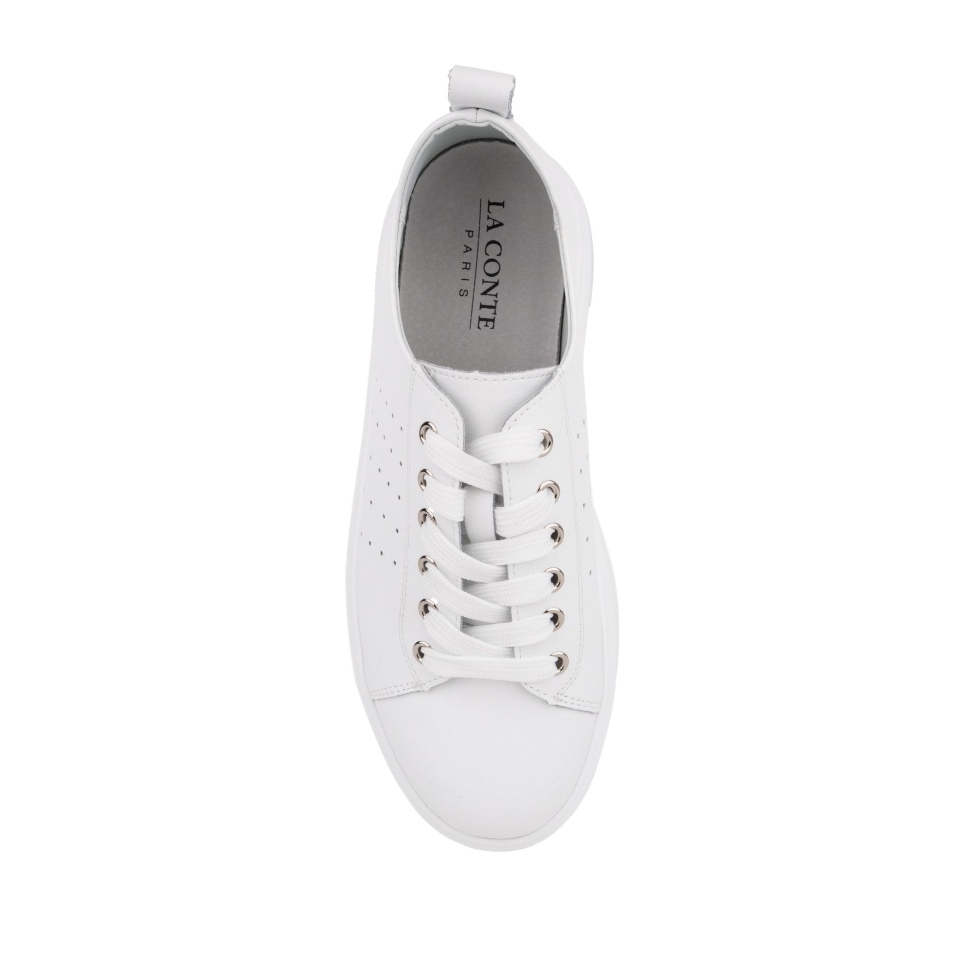 Women's White Wedge Fashion Sneakers
